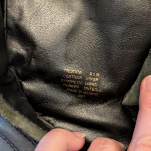 Black Leather Lace-Up Boots - Picture 4 of 5